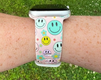 Happy Watch Band Compatible with Apple Watch Samsung Garmin