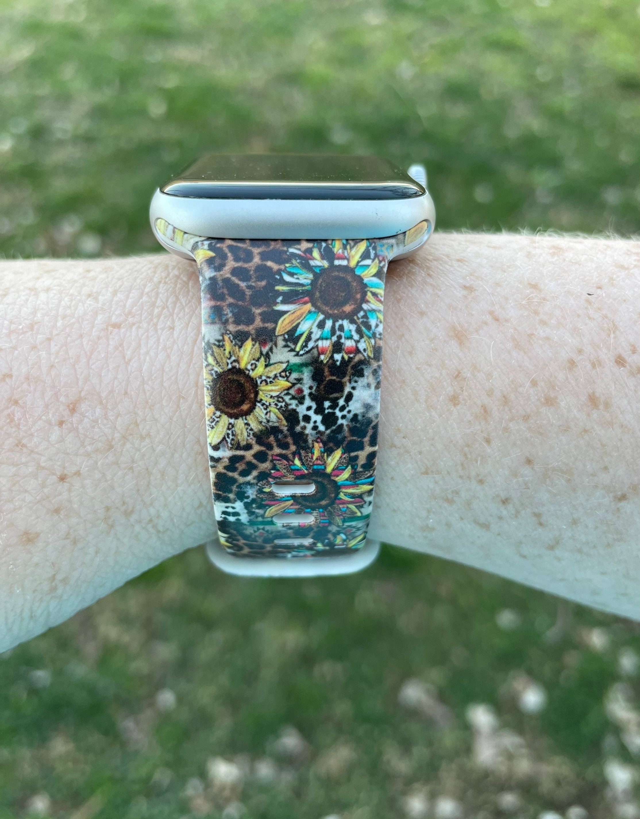 Sunflower Watch Band Compatible With Apple Watch Samsung Garmin - Etsy