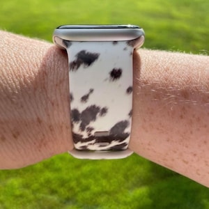 Cow Print Watch Band Compatible with Apple Watch Samsung Garmin