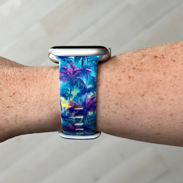 Palm Tree Watch Band Compatible with Apple Watch Samsung Garmin