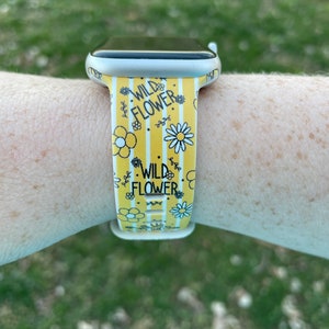 Wild Flower Watch Band Compatible with Apple Watch Samsung Garmin