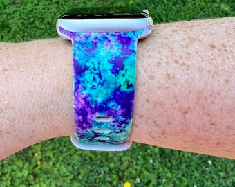 Tie Dye Watch Band Compatible with Apple Watch Samsung Garmin