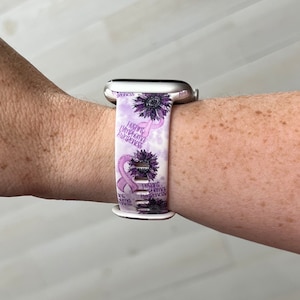 Hoskins Lymphoma Awareness Watch Band Compatible with Apple Watch Samsung Garmin