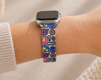 Correa de reloj Coastal Cowgirl compatible con Apple Watch, Samsung y Garmin.