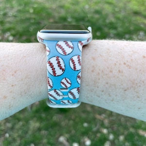 Baseball Watch Band Compatible with Apple Watch Samsung Garmin