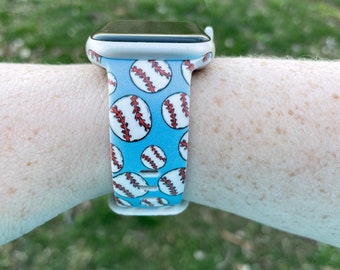 Baseball Watch Band Compatible with Apple Watch Samsung Garmin