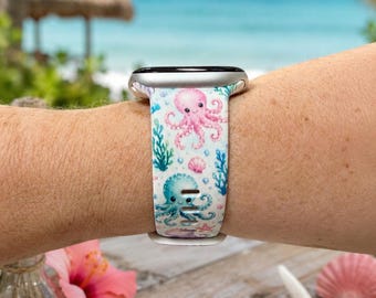 Cute Octopus Watch Band | Ocean Sea Life Smartwatch Strap