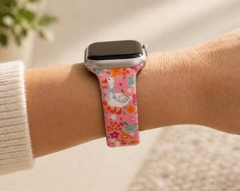 Correa de reloj Pink Goose compatible con Apple Watch, Samsung y Garmin.