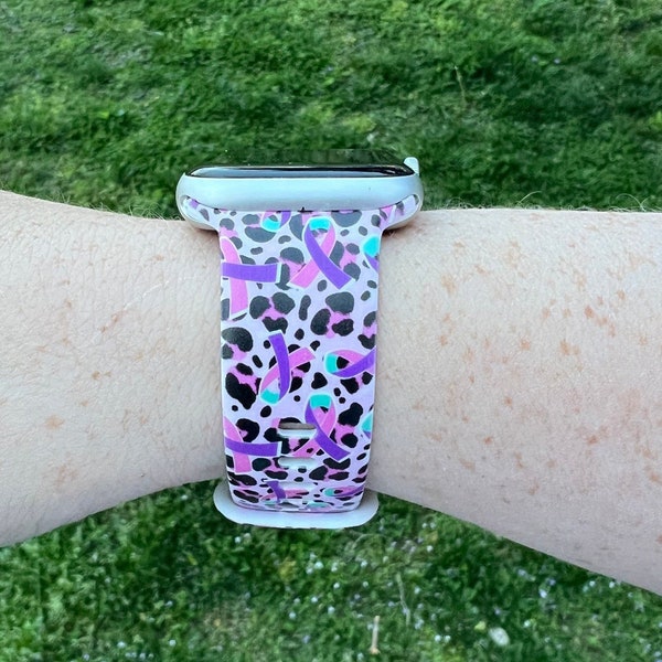 Thyroid Cancer Watch Band Compatible with Apple Watch Samsung Garmin