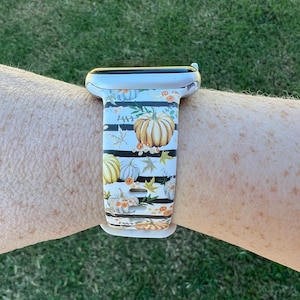 Fall Pumpkin Watch Band Compatible with Apple Watch Samsung Garmin