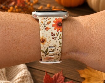 Autumn Wildflower Watch Band