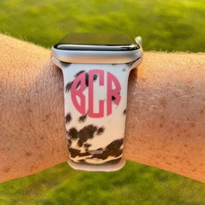 Personalized Cow Watch Band Compatible with Apple Watches Samsung Garmin