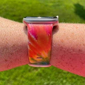 Tie Dye Watch Band Compatible with Apple Watch Samsung Garmin