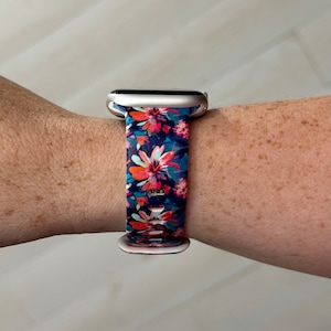 Floral Watch Band Compatible with Apple Watch Samsung Garmin