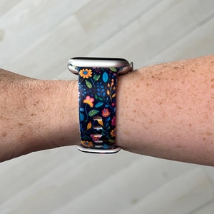 Floral Watch Band Compatible with Apple Watch Samsung Garmin