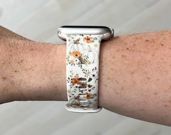 Fall Pumpkin Watch Band Compatible with Apple Watch Samsung Garmin
