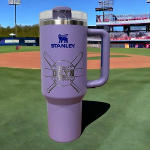 Baseball Rhinestone Studded 40 oz. Tumbler