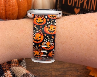 Cute Halloween Pumpkin Bow Watch Band – Fall Spooky Watch Strap