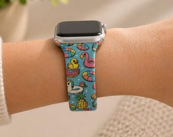 Correa de reloj Summer Floatie compatible con Apple Watch, Samsung y Garmin.