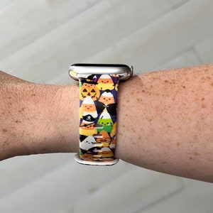 Halloween Candy Corn Watch Band Compatible with Apple Watch Samsung Garmin