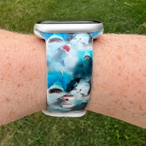 Shark Watch Band Compatible with Apple Watch Samsung Garmin