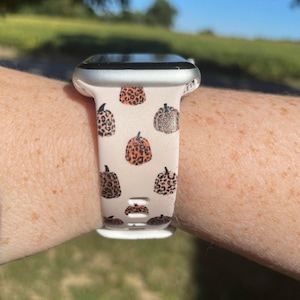 Leopard Pumpkin Watch Band Compatible with Apple Watch Samsung Garmin