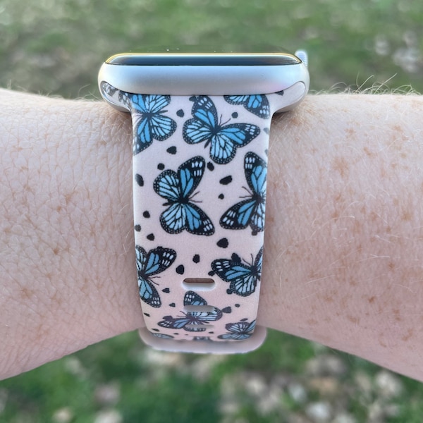 Butterfly Watch Band Compatible with Apple Watch Samsung Garmin