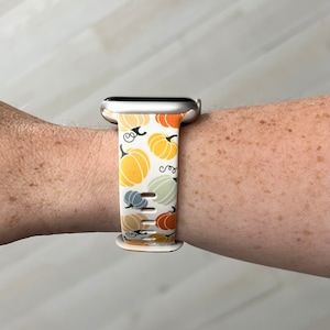 Pumpkin Watch Band Compatible with Apple Watch Samsung Garmin