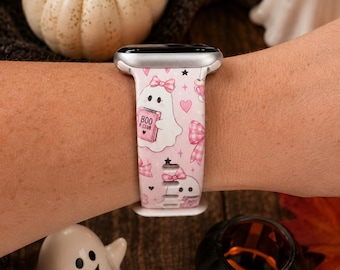 Pink Ghost Boo Club Watch Band