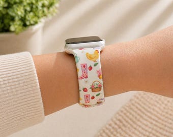 Correa de reloj Cottage Farm compatible con Apple Watch, Samsung y Garmin.