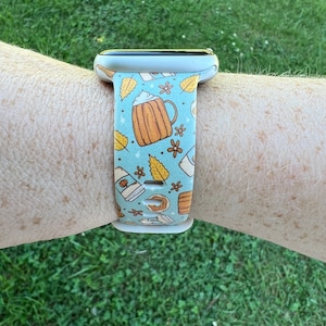 Pumpkin Spice Watch Band Compatible with Apple Watch Samsung Garmin