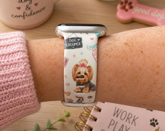 Dog Groomer Watch Band | Cute Puppy Smartwatch Strap for Pet Groomers
