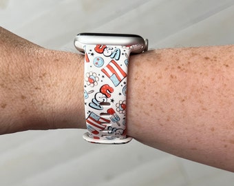 USA Watch Band Watch Band Compatible with Apple Watch Samsung Garmin