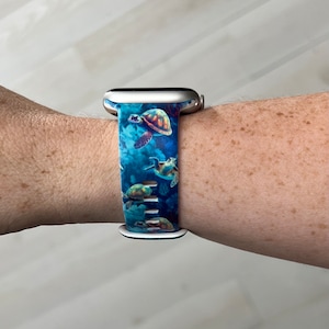 Sea Turtle Watch Band Compatible with Apple Watch Samsung Garmin