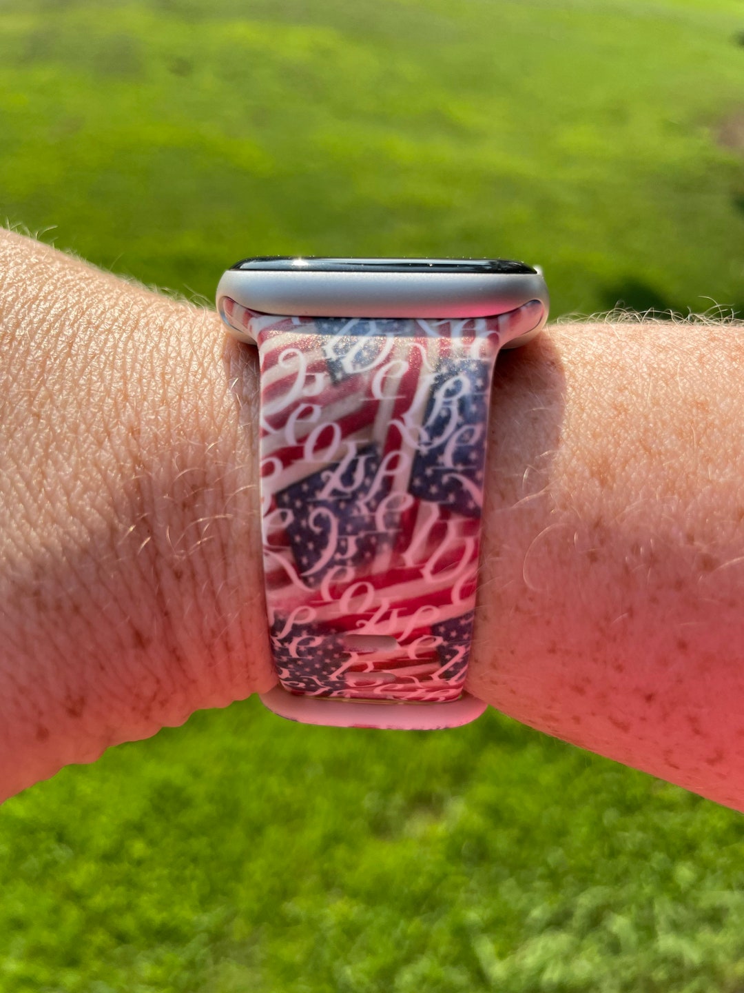 We the People Watch Band Compatible With Apple Watch Samsung