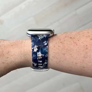 Blue Rose Watch Band Compatible with Apple Watch Samsung Garmin