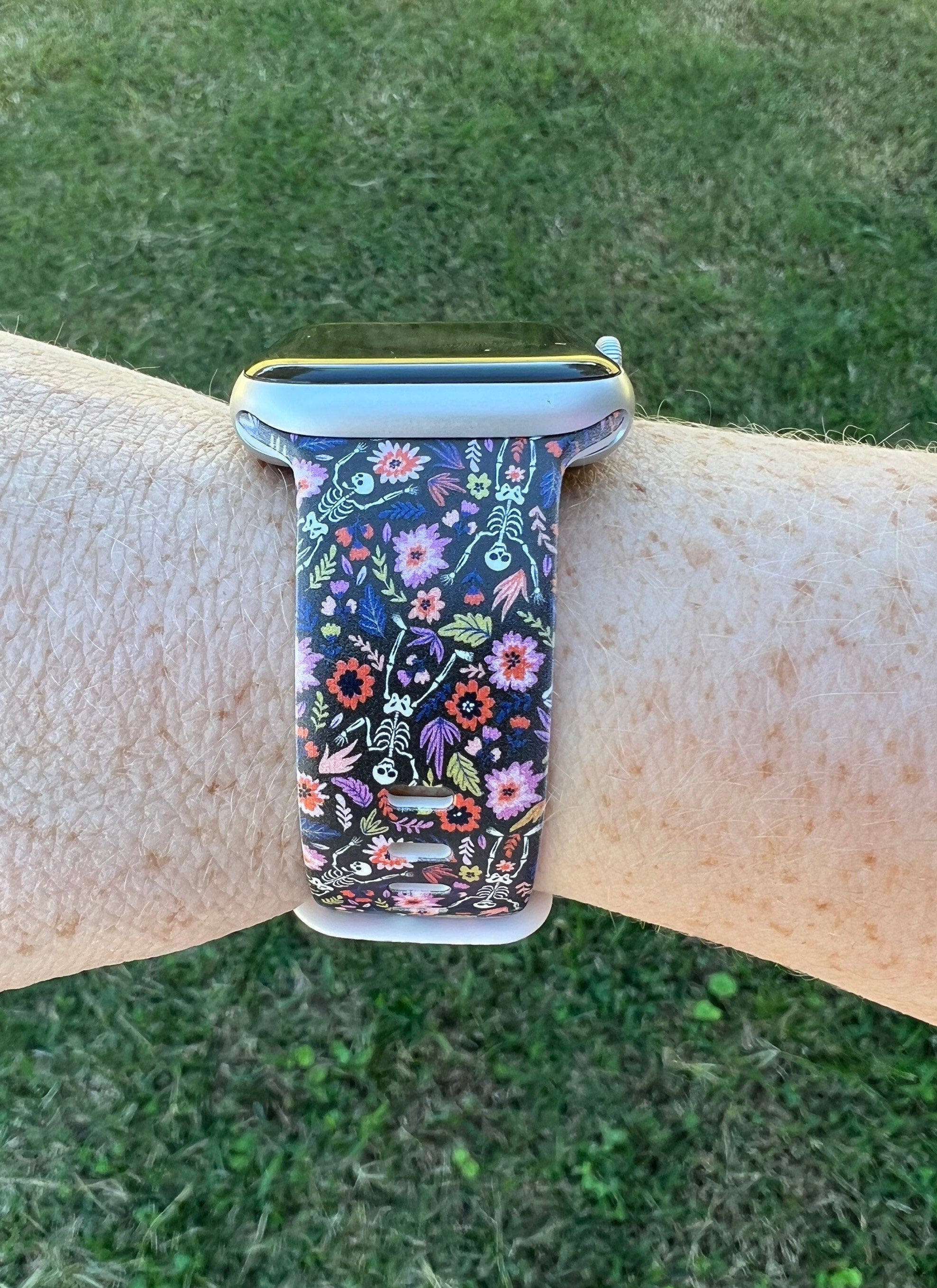 Dancing Skeletons Watch Band Compatible with Apple Watch Samsung Garmin