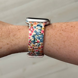 Floral Watch Band Compatible with Apple Watch Samsung Garmin