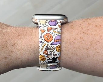 Halloween Watch Band Compatible with Apple Watch Samsung Garmin