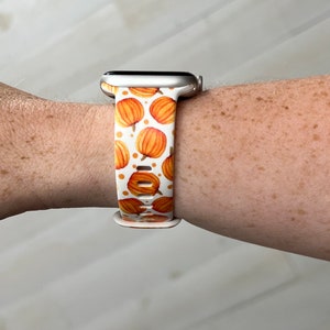 Pumpkin Watch Band Compatible with Apple Watch Samsung Garmin
