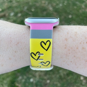 Teacher Pencil Watch Band Compatible with Apple Watch Samsung Garmin