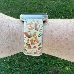 Pumpkin Spice Watch Band Compatible with Apple Watch Samsung Garmin