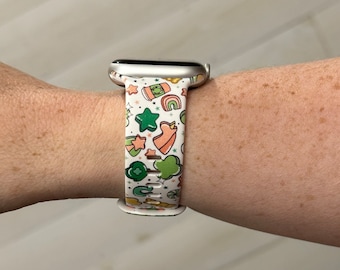 St Patty Charms Watch Band Compatible with Apple Watch Samsung Garmin
