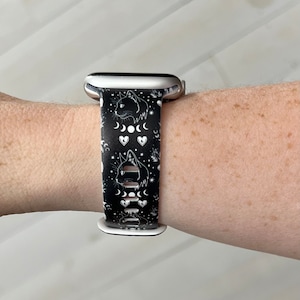 Witchy Cats Watch Band Compatible with Apple Watches Samsung Garmin