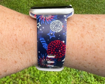 Firework Watch Band Compatible with Apple Watch Samsung Garmin