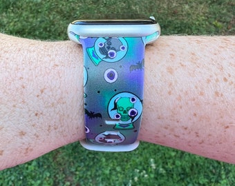 Halloween Skull Watch Band Compatible with Apple Watch Samsung Garmin