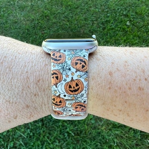 Pumpkin Watch Band Compatible with Apple Watch Samsung Garmin