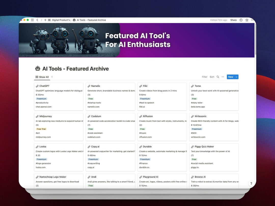 Featured +1500 AI Tool Database: Must-have Freebie AI Tools for ...