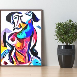 Charming Prints | DIGITAL | AI Art - Unique Living Room Wall Art Idea, Printable Wall Art, Unique Design Produced with AI