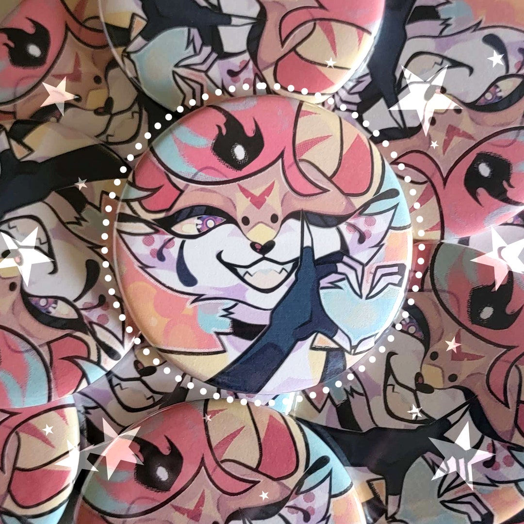 Queen Beezlebub Helluva Boss Inspired Pins Buttons Large 2 25 In Etsy